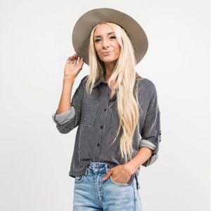 Olivia striped button down